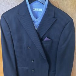 Michael Kors Men’s Navy Pinstripe Size 40R