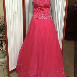 Pink Prom/ Quinceanera Dress Size 8