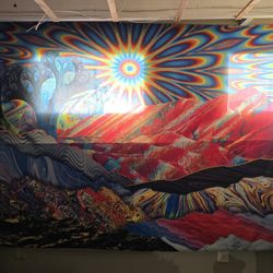 Psychedelic Sun Tapestry 