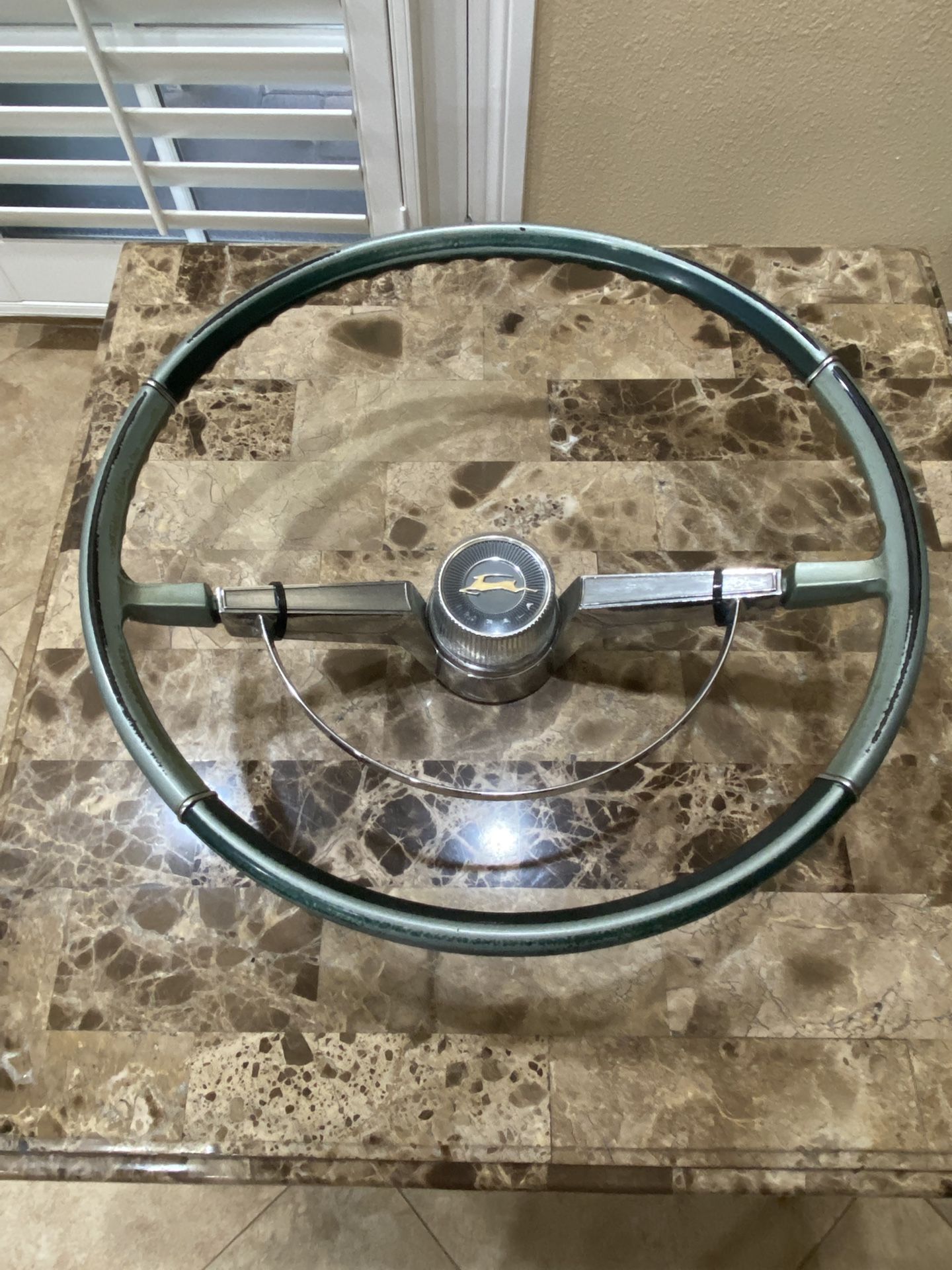 1965 Chevy Impala Original Steering Wheel & Horn Cap.