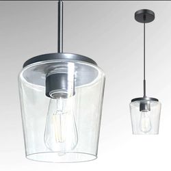 Wine Clear Glass Ceiling Pendant Light