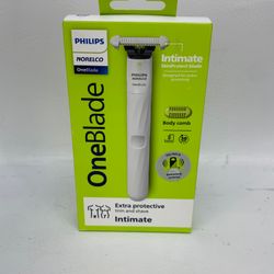 New Philips Norelco OneBlade Intimate QP1924/70 Rechargeable Body Groomer