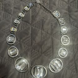 Ladies Necklace Big ❤️❤️ Rhinestones