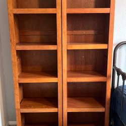 Pair of Wooden Bookshelves