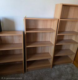 Set of book shelves