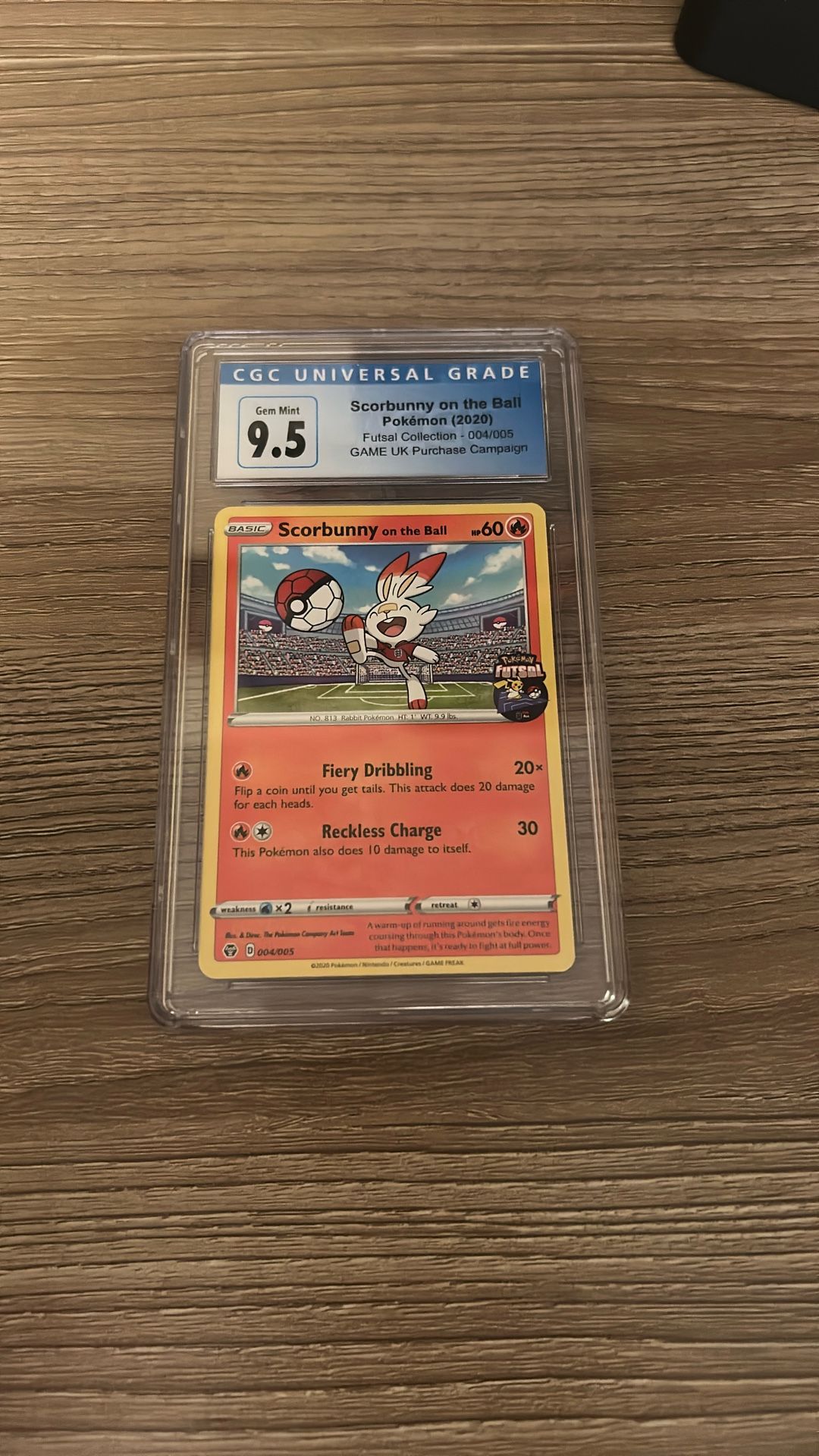 2020 CGC 9.5 Scorbunny On The Ball Futsal Collection