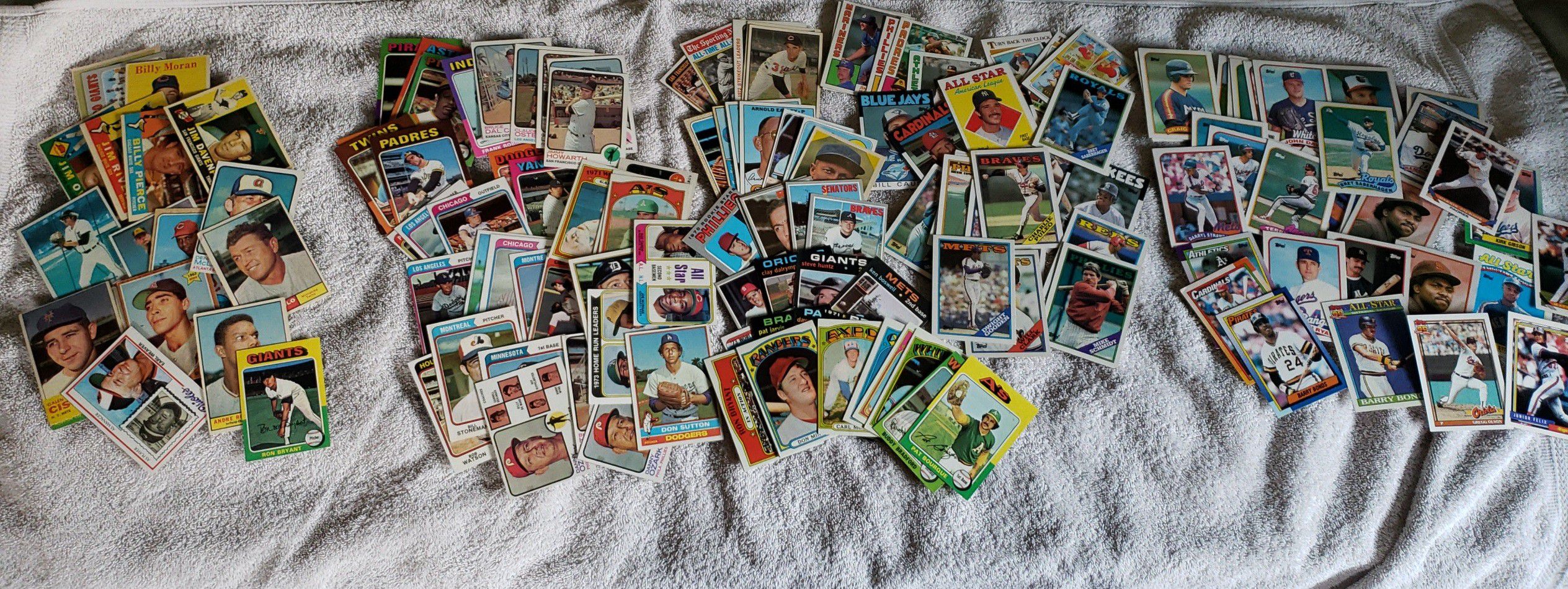 Lot of Topps Baseball Cards 1960s to 1990s