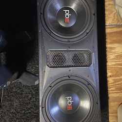 PowerBass Party Pack - Dual 12" Subwoofers in Vented Enclosure with ASA3-400.2 Amplifier