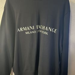 Armani Men's Exchange Milano New York Crew Neck Sweatshirt