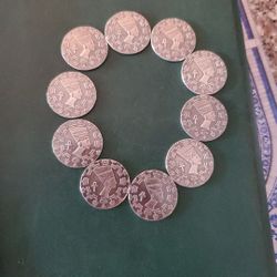 Egyptian Styled  Silver Coins