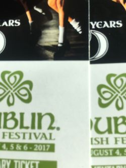 Two Irish fest tickets
