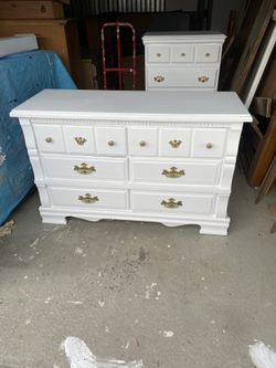 White 6 Drawer Dresser