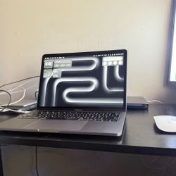 Apple MacBook Pro 13.3" (256GB SSD, M2, 8GB) Laptop-Space Gray-with Magic Mouse and AirPods Pro