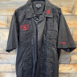 Kroq x Lucky-13 Weenie Roast Crew Guayabera