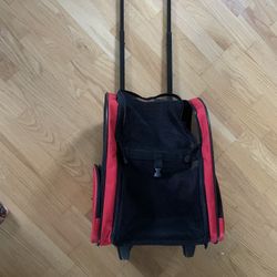 Small Travel Dog Carrier On Wheels Used Once 