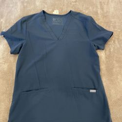 Women’s Figs Scrub, Size small, Grey 