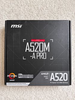 MSI A520M-A PRO V1 AM4 Micro ATX DDR4