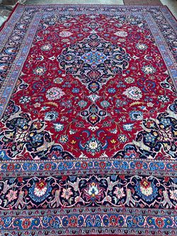 10 x 14 Handmade Persian Kashan Rug