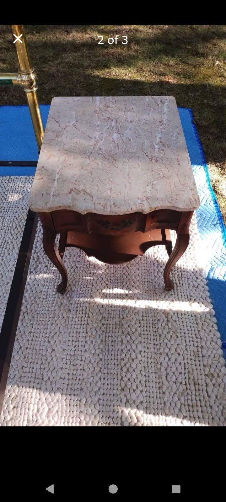 French Provincial Nightstands Set Bedroom Vintage