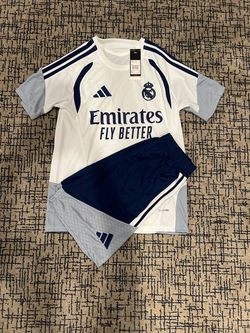 Real Madrid Adidas Jersey and Shorts Set