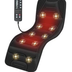 New Full Body Massage Mat with Heat, 10 Vibration Motors, 4 Heating Zones, 30-Minute Auto Shutoff