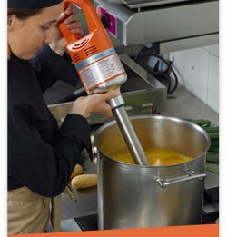 Dynamic PMX83 Senior Immersion Blender, a heavy-duty commercial