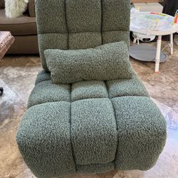 Green Recliner, Swivel & Glider Rocking Chair