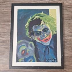 Joker print Art 11x14 Framed