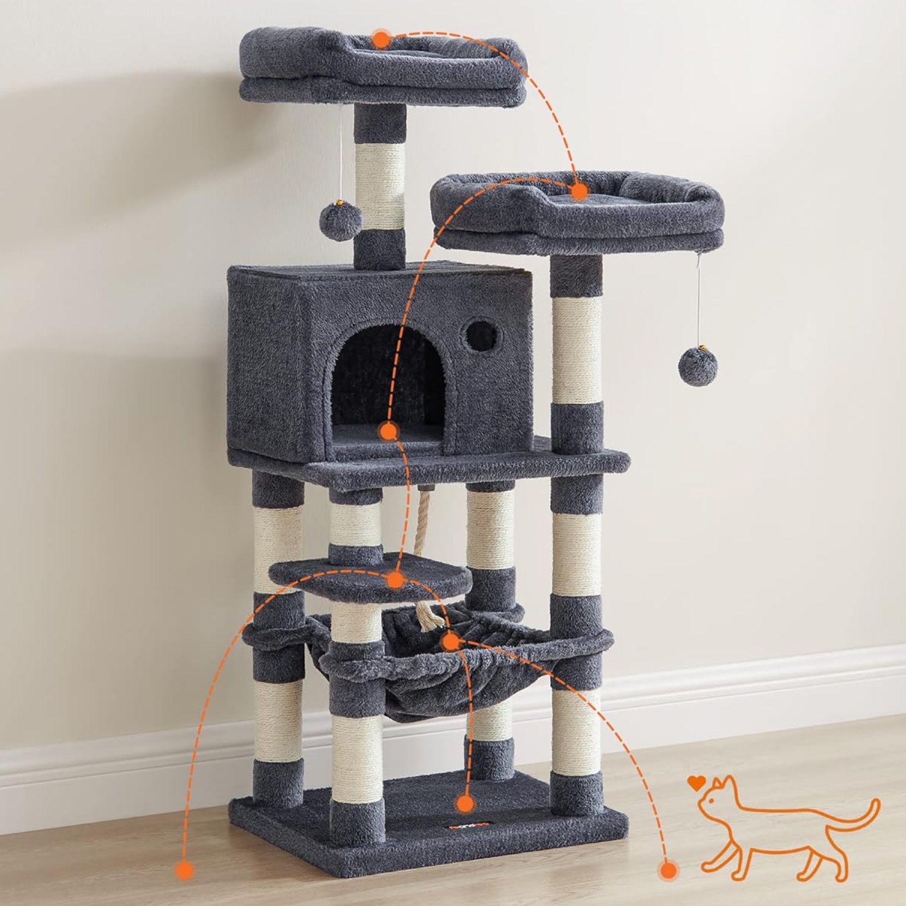 Cat Tree, Cat Tower, Condo, Cat Hammock
