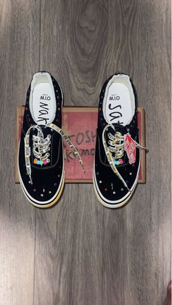Vans OTW Black Fashion Sneakers with Colorful Gem Embellishme