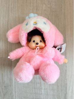 New! My Melody Monchhichi Plush