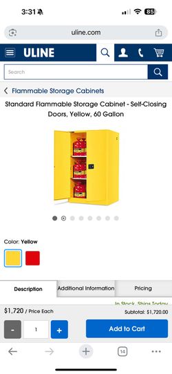 Flammable storage container