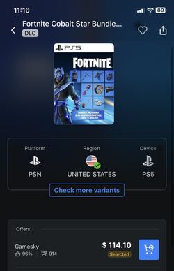 Fortnite Cobalt Bundle