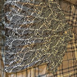 Large Black And White Shirt