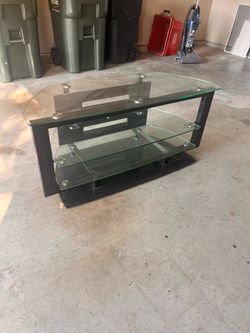 Metal and glass electronic stand