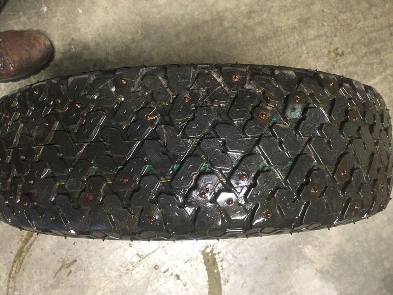 (2) Studded Tires