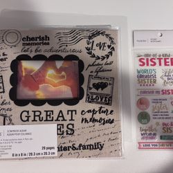 Scrapbook w/Sister Sticker Sheet - New $18