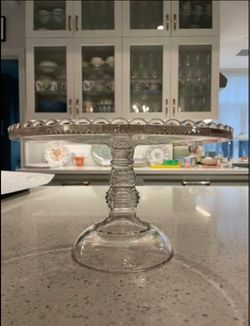 Vintage Crystal Cake Stand