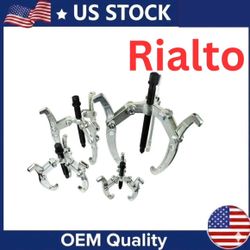 OMT 4 PC Gear Puller Set 3" 4" 6" 8" -3 Jaws Bearing Puller Mechanic Gear Pulley