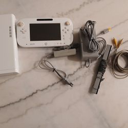 Wii U with Gamepad And All Wires Needed 