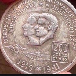 PERUVIAN SOLES DE ORO COIN