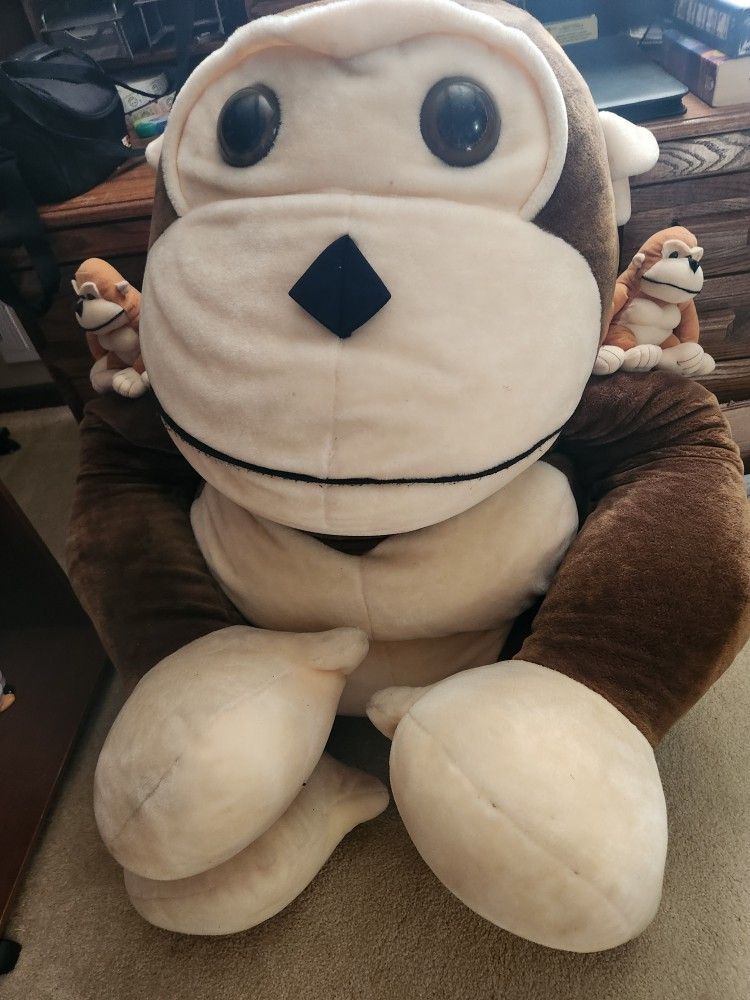 Very Large Stuffed Monkey