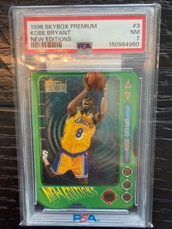 1996 SkyBox Premium Rookie Kobe Bryant New Editions #3 PSA 7 NM