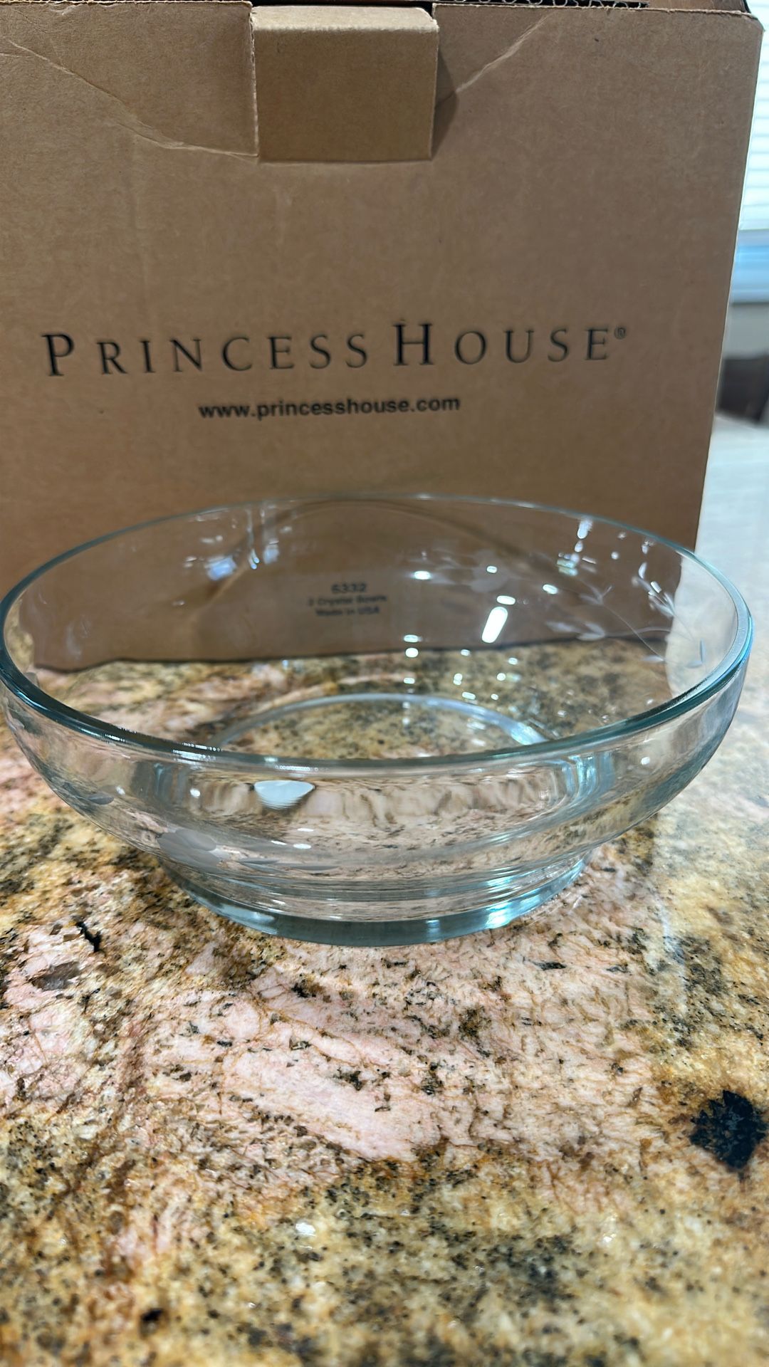 Princess House Set De 2 Bowls 8 Pulgadas De Ancho Para Servir Ensalada O Fruta
