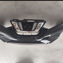Complete Front Bumper Assembly With Grilles And Fog Light Kit For 2017 2018 2019 Nissan Rogue 