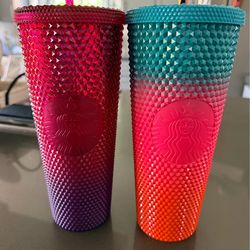 Disney Starbucks cups (both)
