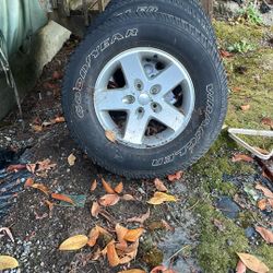 Stock Jeep rims and tire