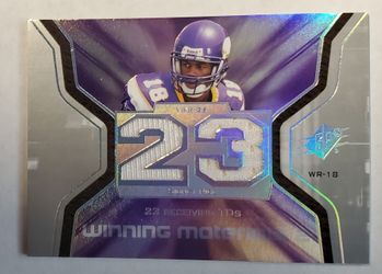 Sidney Rice 2007 SPX Winning Materials Jersey Minnesota Vikings NFL