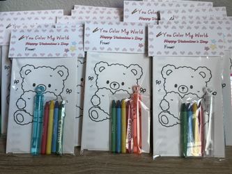 Valentines Card Coloring Pages