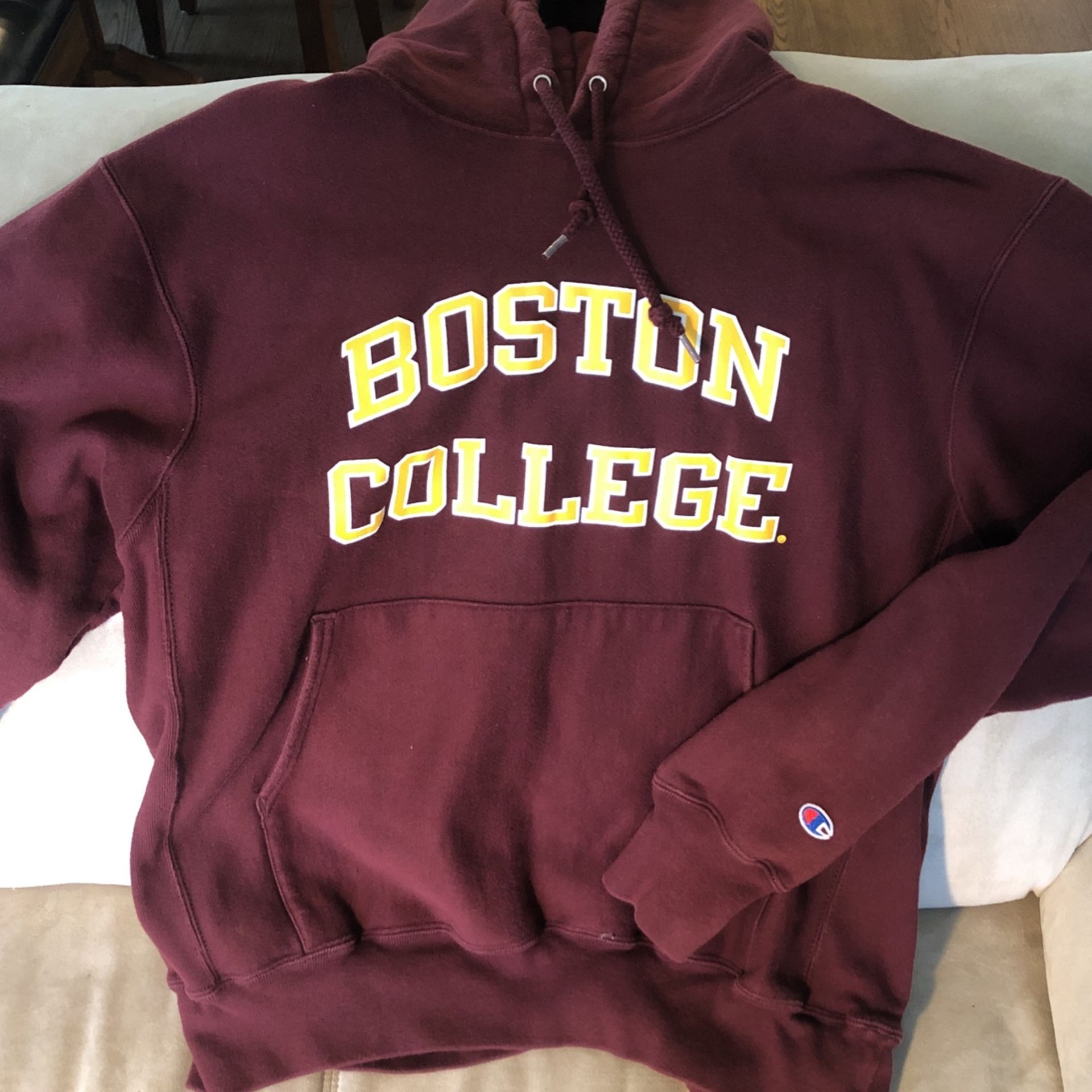 Boston College Hoodie Mens L Champion